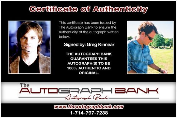 Greg Kinnear proof of signing certificate