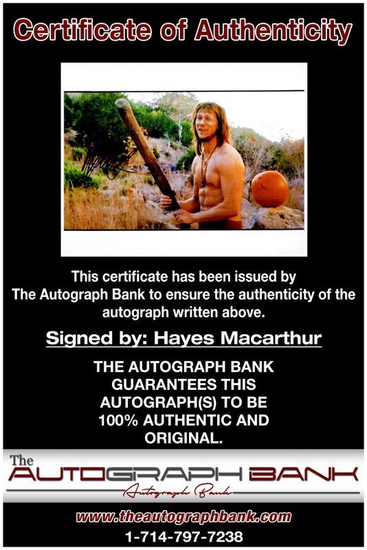 Hayes Macarthur proof of signing certificate