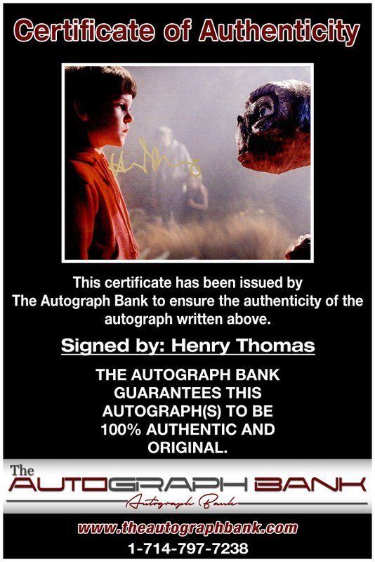 Henry Thomas proof of signing certificate