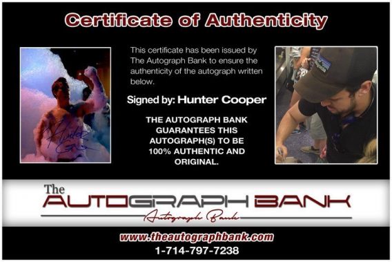Hunter Cooper proof of signing certificate