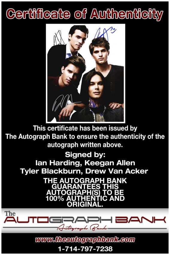 Ian Harding proof of signing certificate