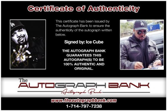 Ice Cube proof of signing certificate