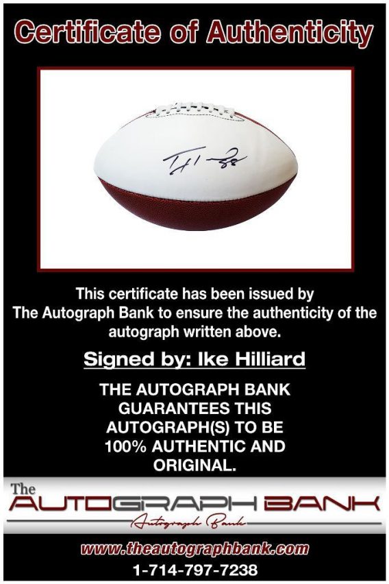 Ike Hilliard proof of signing certificate