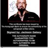 Jackson Galaxy proof of signing certificate