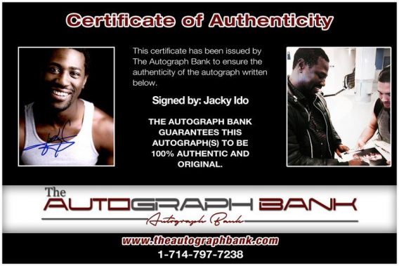 Jacky Ido proof of signing certificate