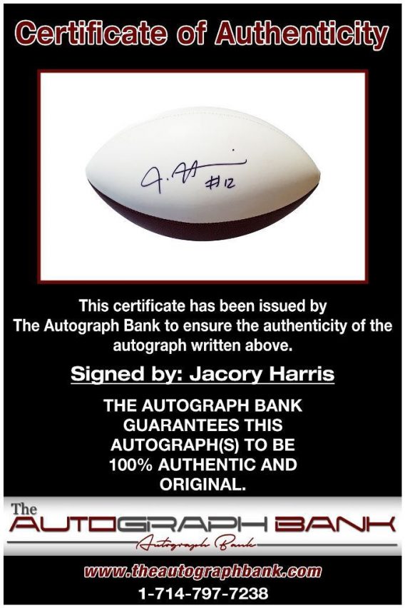 Jacory Harris proof of signing certificate