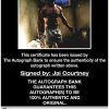 Jai Courtney proof of signing certificate
