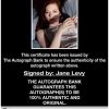 Jane Levy proof of signing certificate