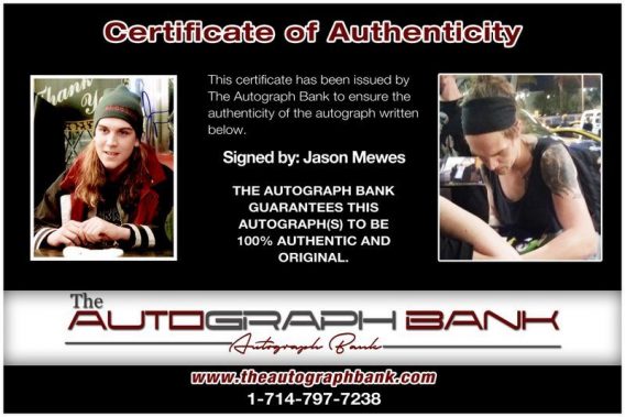 Jason Mewes proof of signing certificate