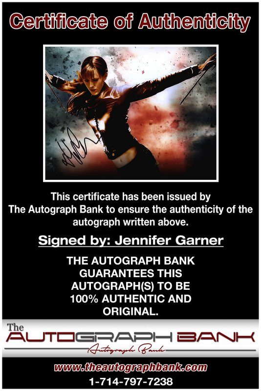 Jennifer Garner proof of signing certificate