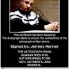 Jermey Renner proof of signing certificate