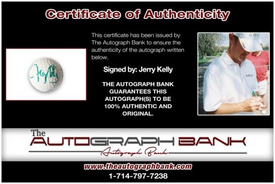 Jerry Kelly proof of signing certificate