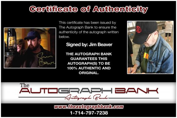 Jim Beaver proof of signing certificate