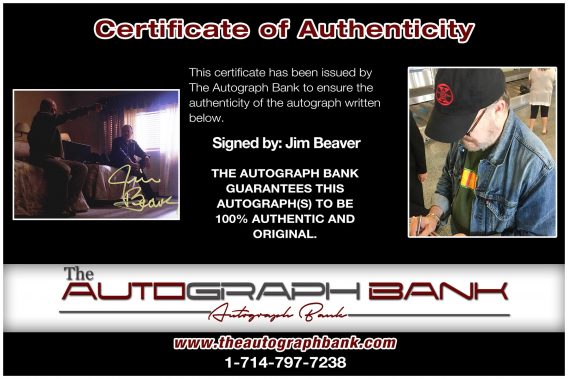 Jim Beaver proof of signing certificate