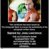 Joey Lawrence proof of signing certificate