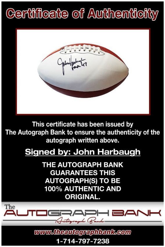 John Harbaugh proof of signing certificate