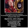 John Lithgow proof of signing certificate