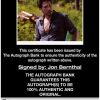 Jon Bernthal proof of signing certificate