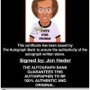 Jon Heder proof of signing certificate