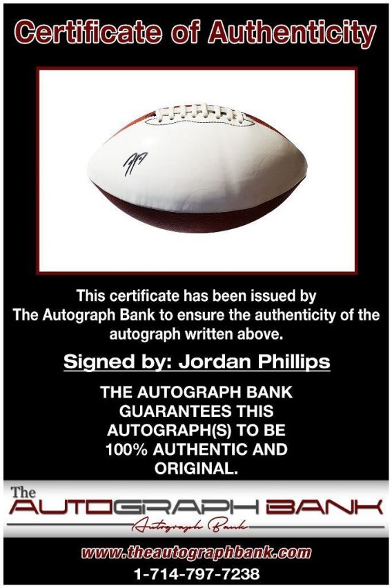 Jordan Phillips proof of signing certificate