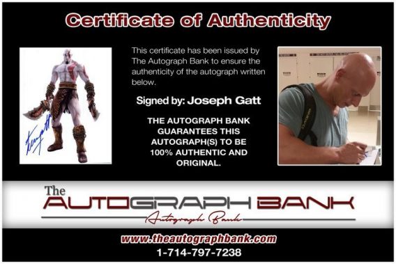 Joseph Gatt proof of signing certificate