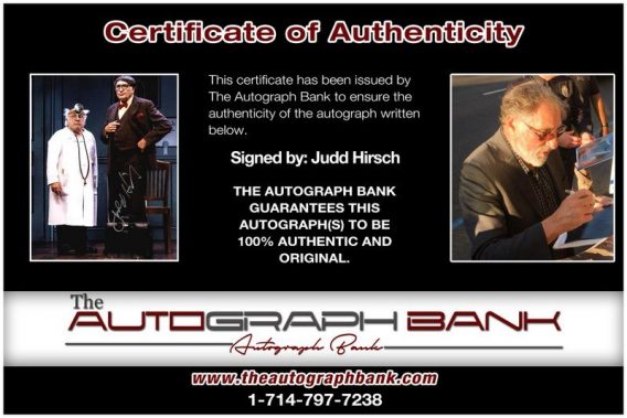Judd Hirsch proof of signing certificate