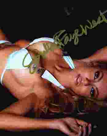 Julia Faye West authentic signed 8x10 picture
