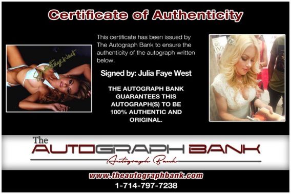 Julia Faye West proof of signing certificate