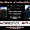 Julian Lennon proof of signing certificate