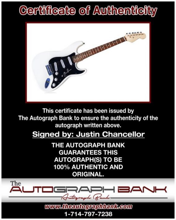 Justin Chancellor proof of signing certificate