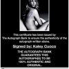 Kaley Cuoco proof of signing certificate