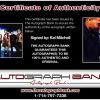 Kel Mitchell certificate of authenticity from the autograph bank