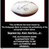 Ken Norton, proof of signing certificate