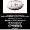 Ken Norton, proof of signing certificate