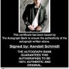 Kendall Schmidt proof of signing certificate
