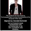 Kendall Schmidt proof of signing certificate