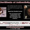 Kendrick Lamar proof of signing certificate