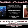 Kevin Grevioux certificate of authenticity from the autograph bank