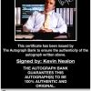 Kevin Nealon proof of signing certificate
