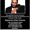 Khleo Thomas proof of signing certificate