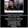 Kim Rhodes proof of signing certificate