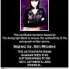 Kim Rhodes proof of signing certificate