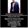 Kiowa Gordon certificate of authenticity from the autograph bank