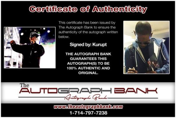 Kurupt proof of signing certificate