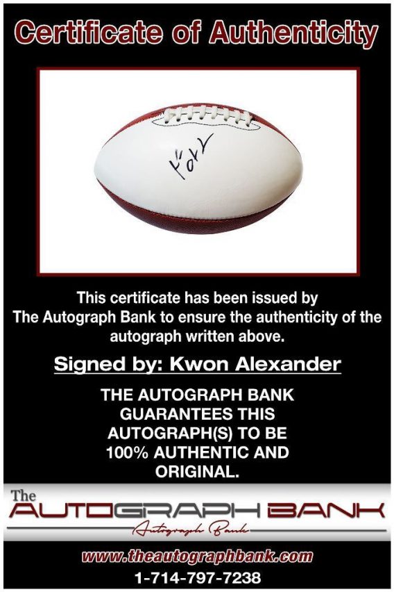 Kwon Alexander proof of signing certificate