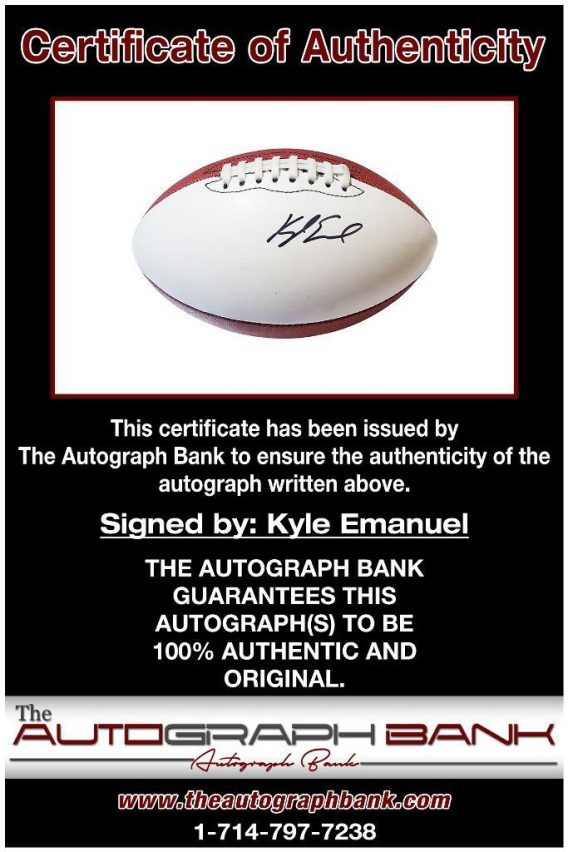 Kyle Emanuel proof of signing certificate