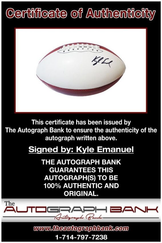 Kyle Emanuel proof of signing certificate