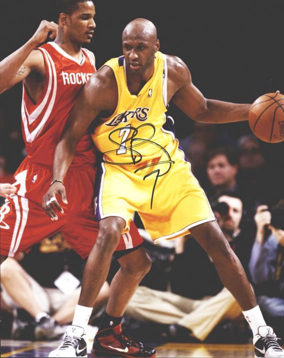 Lamar Odom authentic signed 8x10 picture