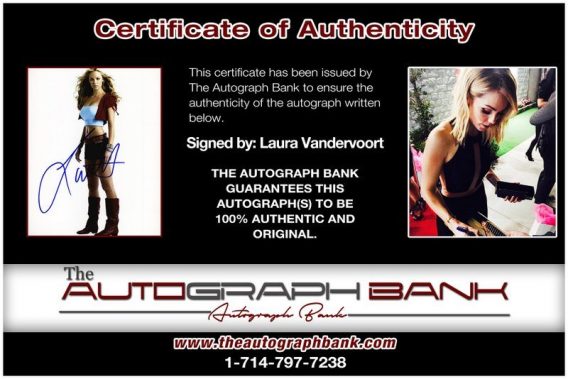 Laura Vandervoort proof of signing certificate