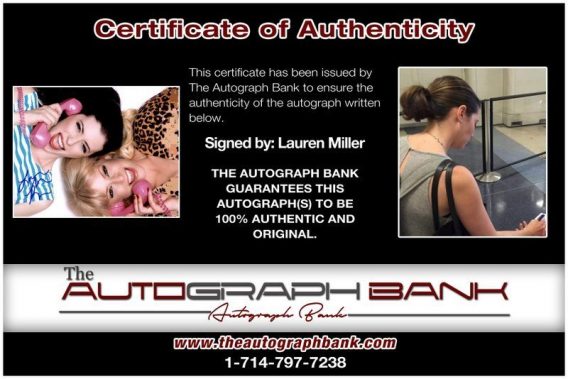 Lauren Miller proof of signing certificate
